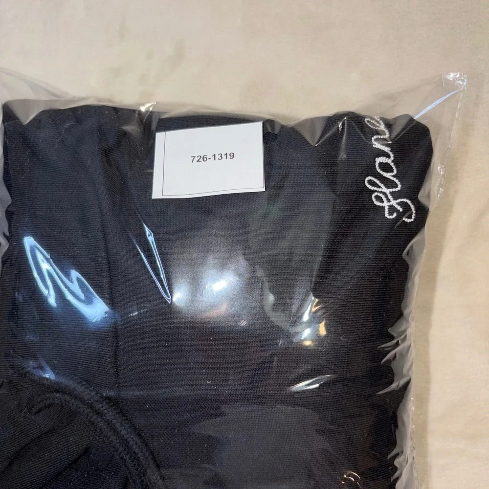 Flaneur Homme Script Logo Hoodie Mens Large Black Sweatshirt Streetwear